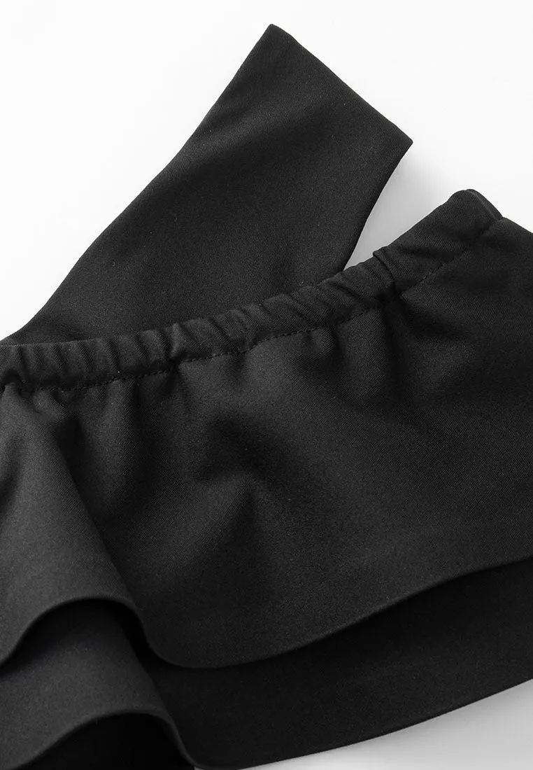 Adriana Convertible Stretch-Jersey One-Shoulder Top with Ruffle Detail & Removable Pads