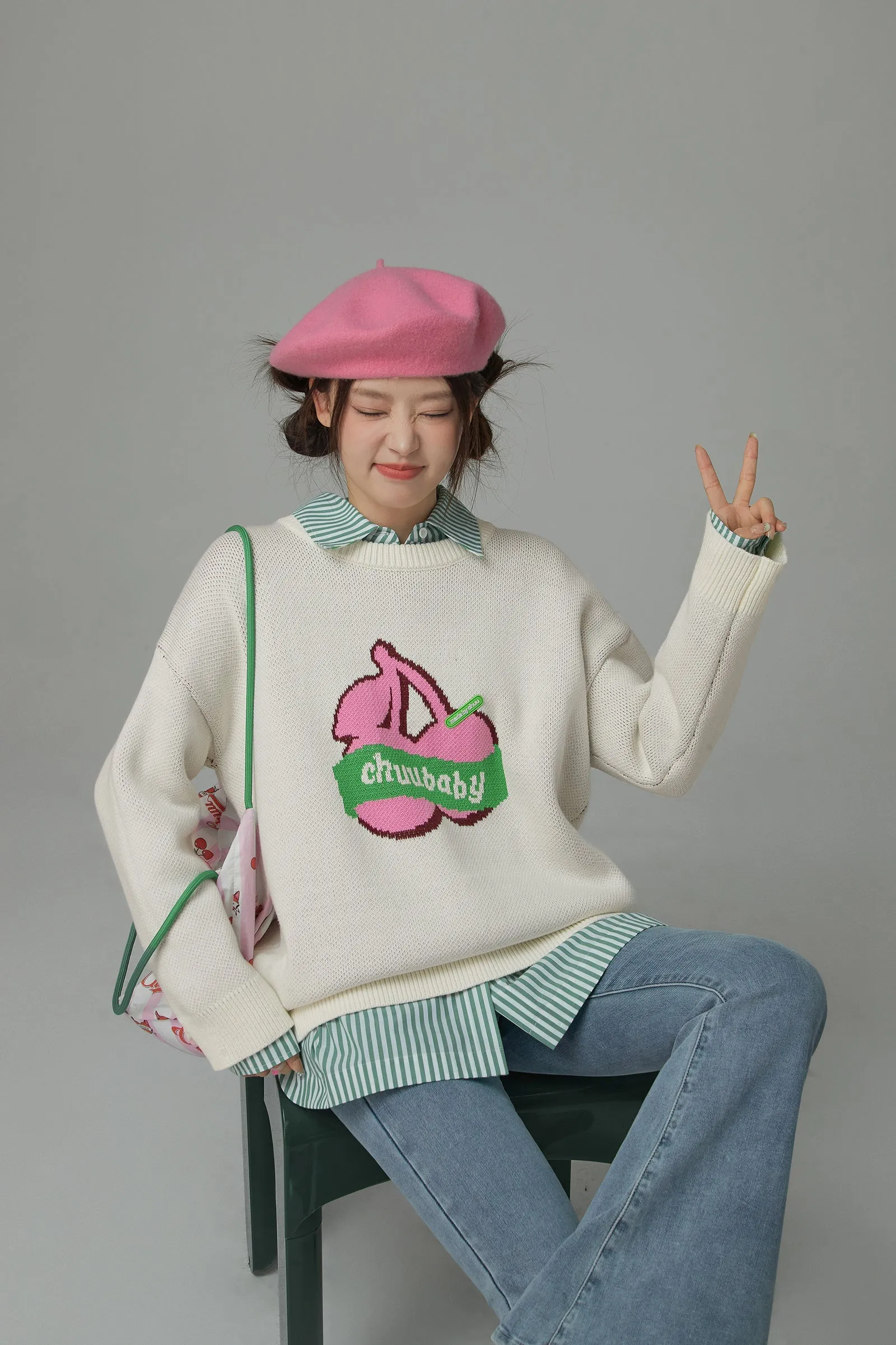 Born This Way Cherry Knit Sweater