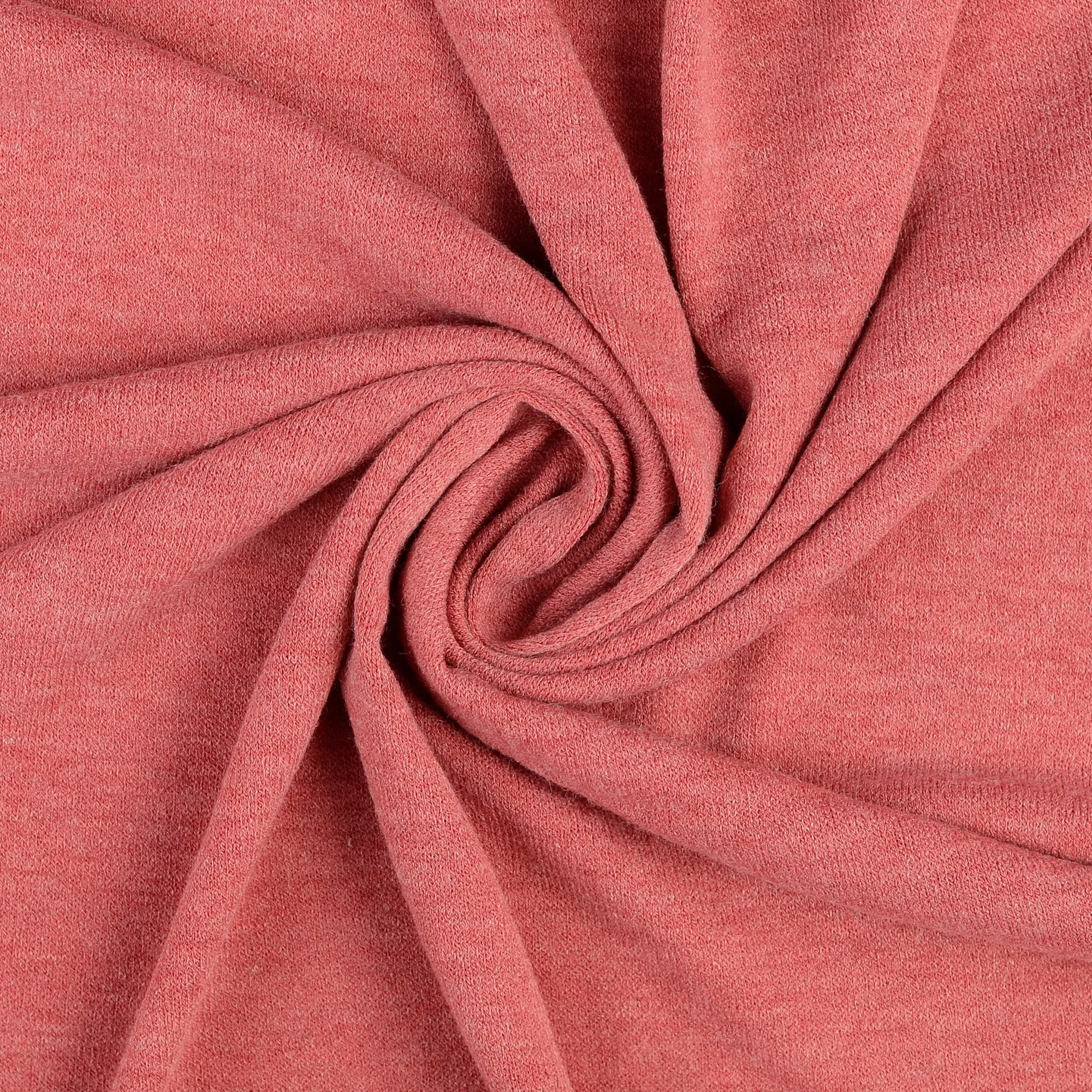 Comfy Viscose Blend Sweater Knit in Clay Pink