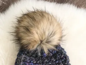 Dirty Blonde Faux Fur Pom Pom