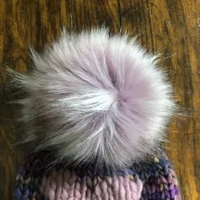 Dusty Violet Faux Fur Pom Pom