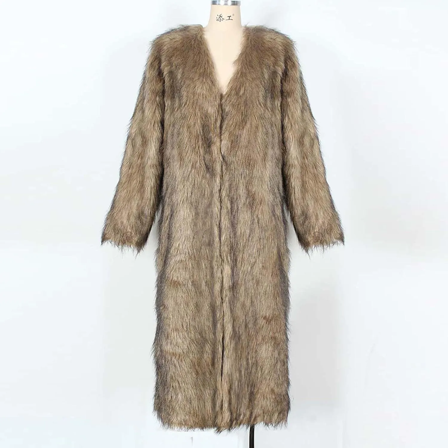 Faux Fur Coats for Women Long Open Front Cardigan Fuzzy Fleece Jacket Warm Winter Coats Fashion Outfits