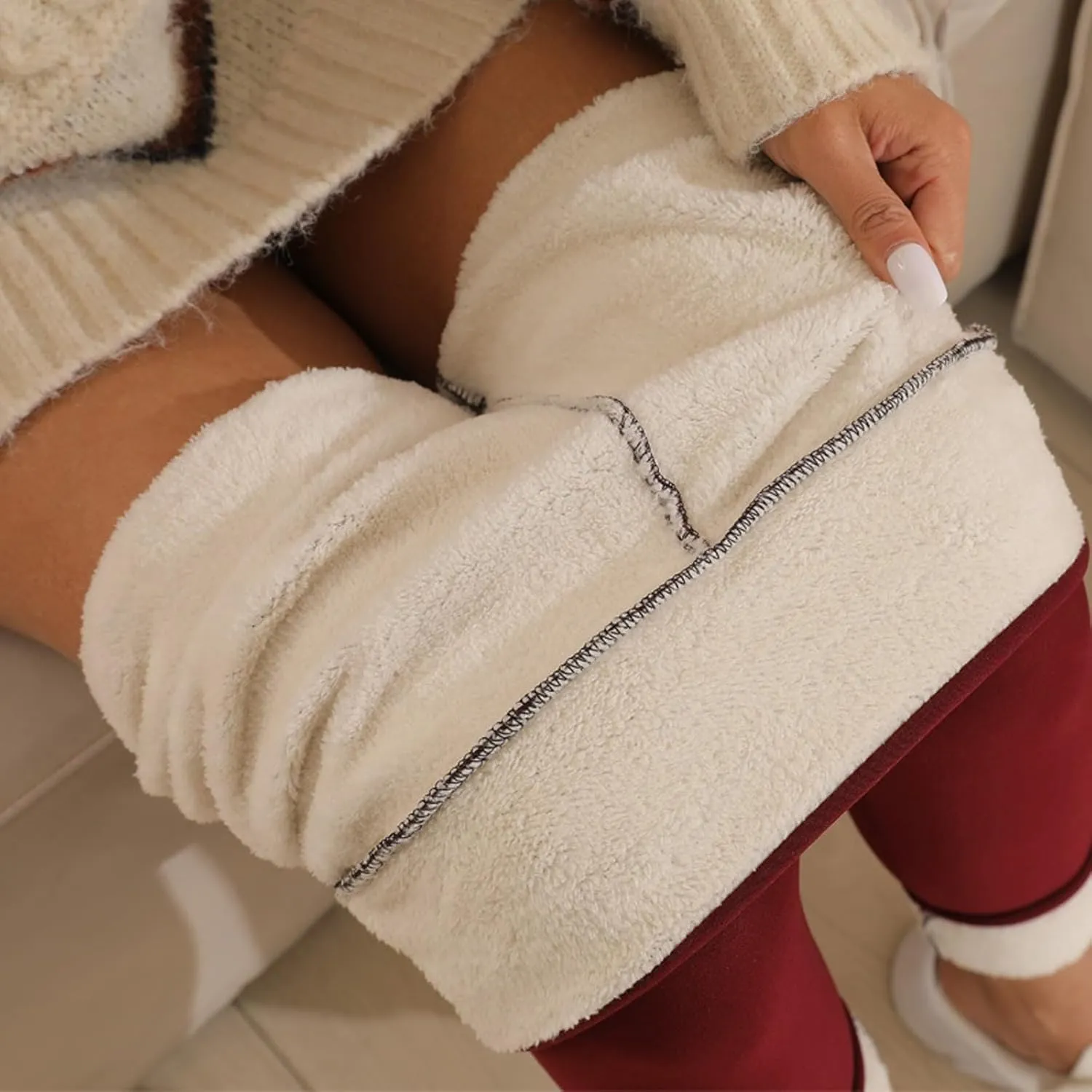 Fleece Lined Leggings Women Sweatpants Women Thermal Winter Pants for Women Fleece Joggers for Women Thermal Clothes
