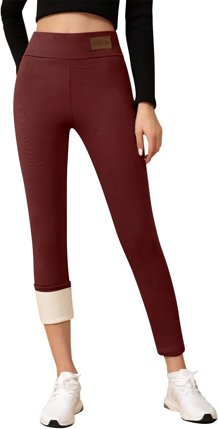 Fleece Lined Leggings Women Sweatpants Women Thermal Winter Pants for Women Fleece Joggers for Women Thermal Clothes