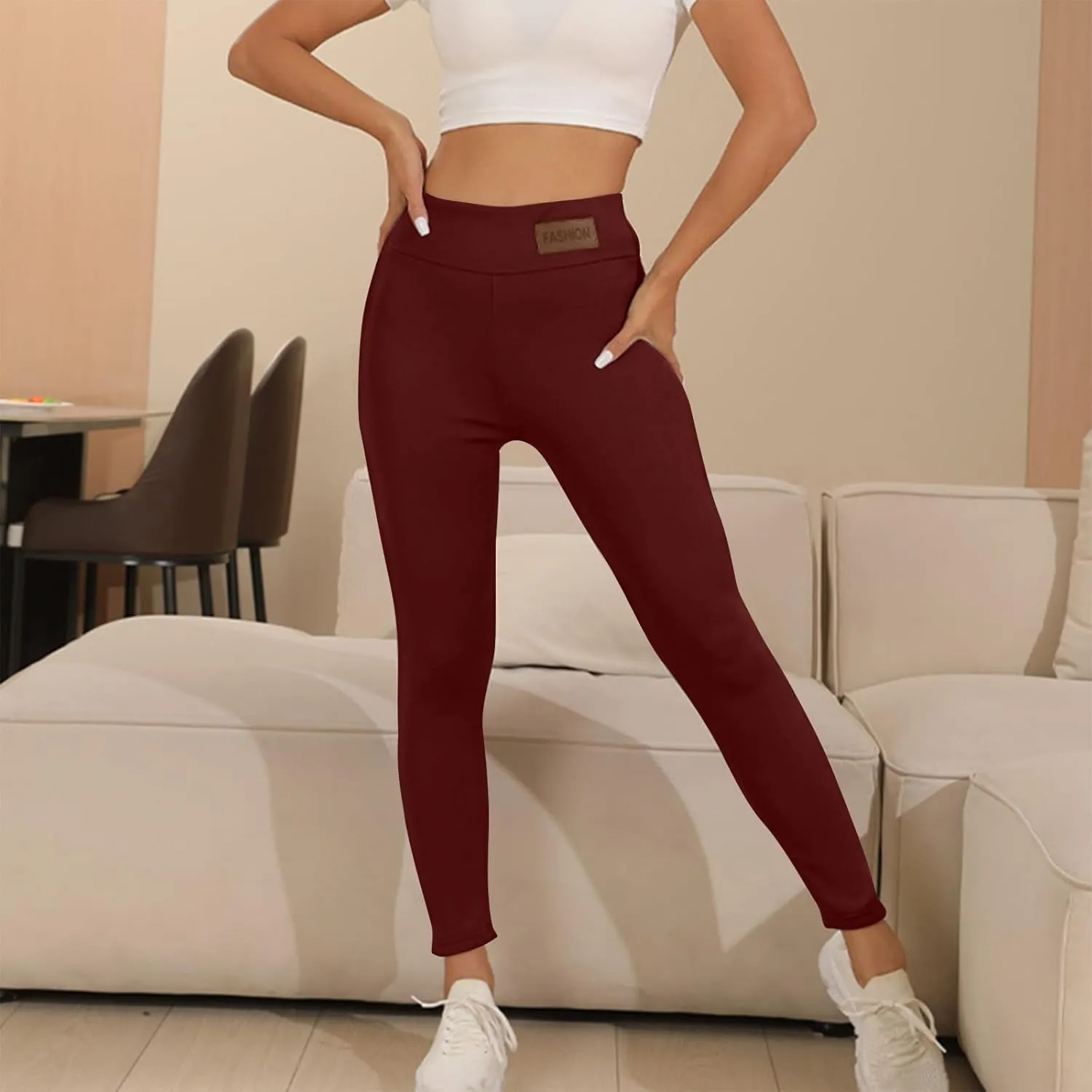 Fleece Lined Leggings Women Sweatpants Women Thermal Winter Pants for Women Fleece Joggers for Women Thermal Clothes
