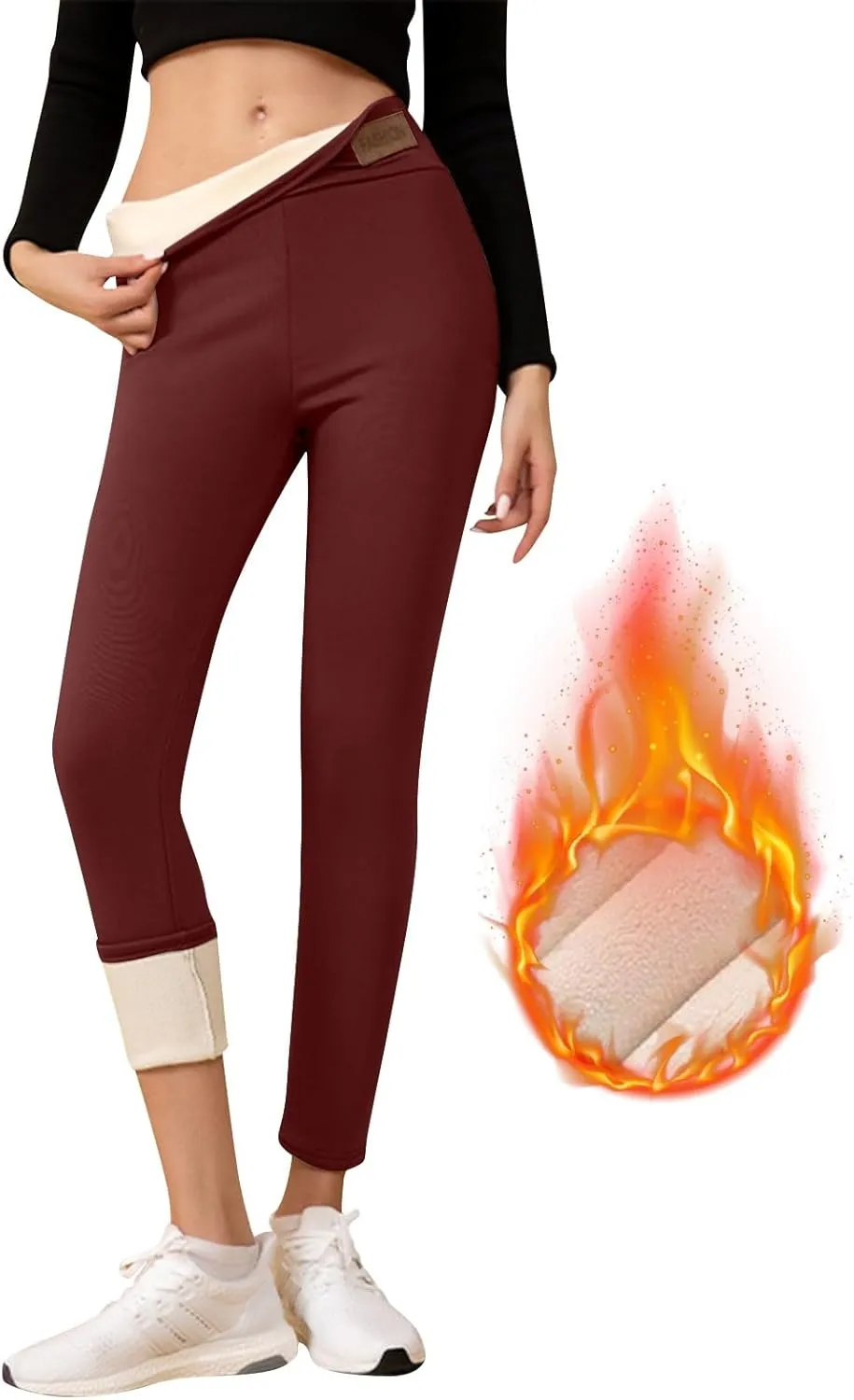 Fleece Lined Leggings Women Sweatpants Women Thermal Winter Pants for Women Fleece Joggers for Women Thermal Clothes