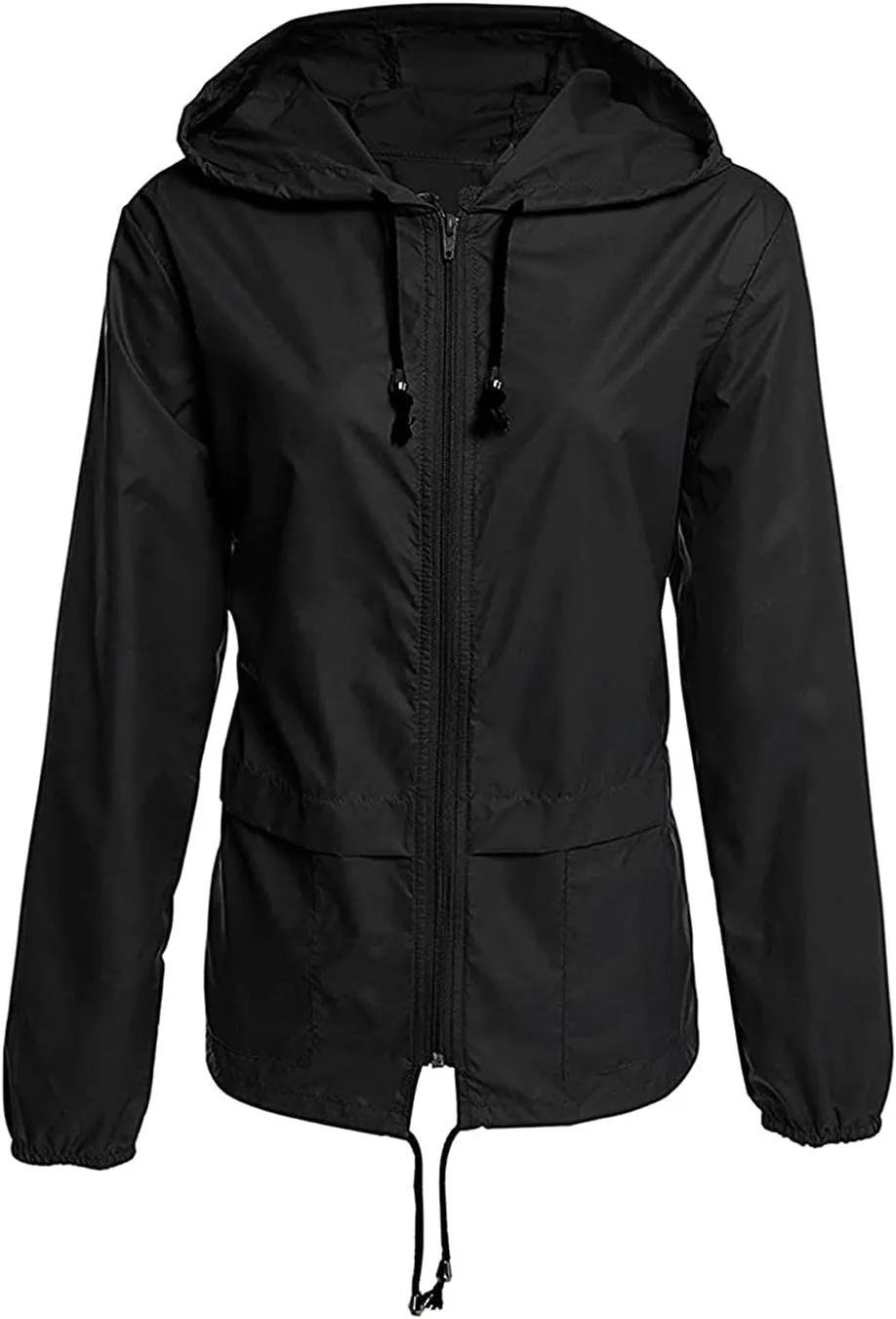 FZVYD Rain Jackets for Women Waterproof,Waterproof Rain Jacket Hood Windbreaker Hiking Travel Zip up Drawstring Raincoats