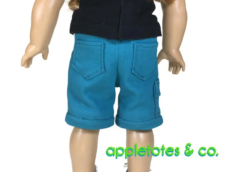 Jamie Convertible Pants Sewing Pattern for 18 Inch Dolls