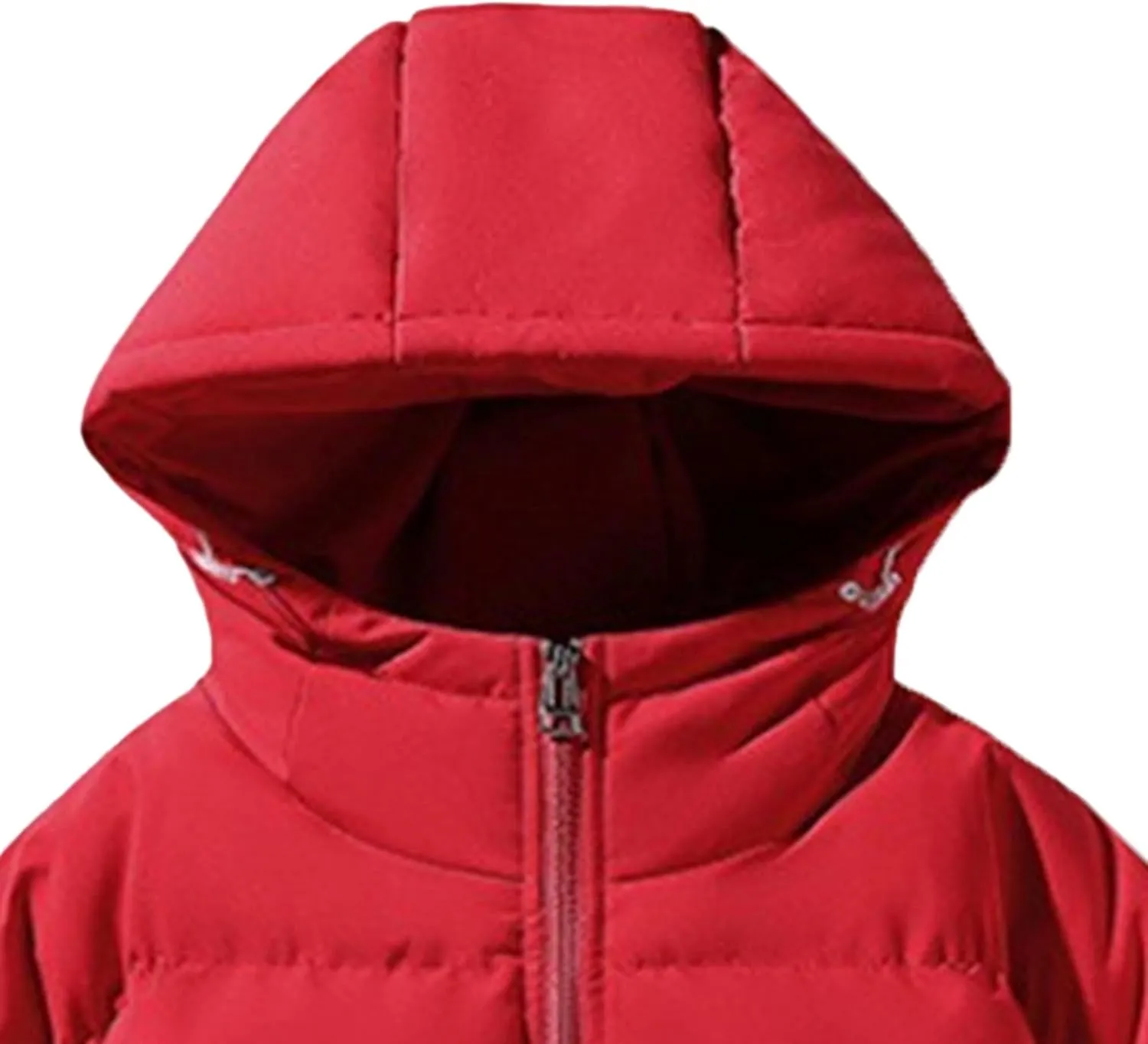 JEsilunmaMY Men's Solid Color Hooded Puffer Jackets Windproof Thicken Warm Padded Jackets Insulated Down Quilted Winter Coats