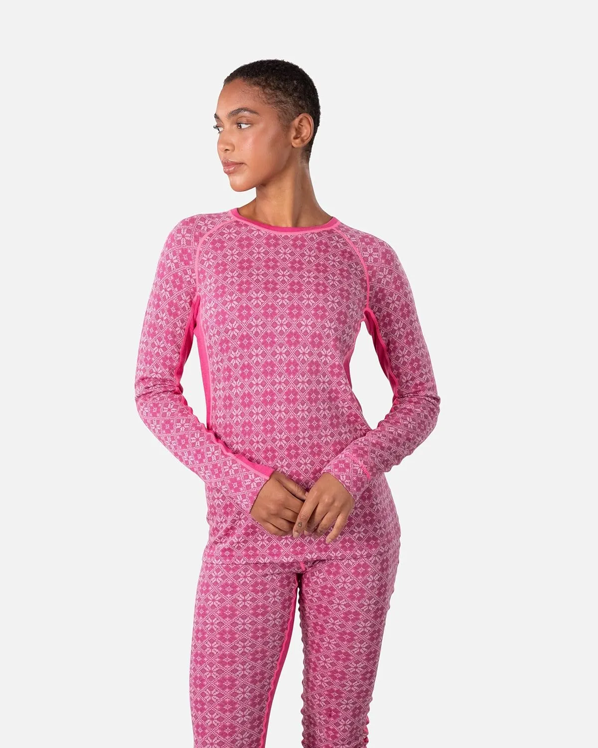 Kari Traa Rose Light Baselayer Women's Base Layer Long Sleeve Top - 100% Merino Wool Fitted Long Sleeve Knit Thermal Shirt
