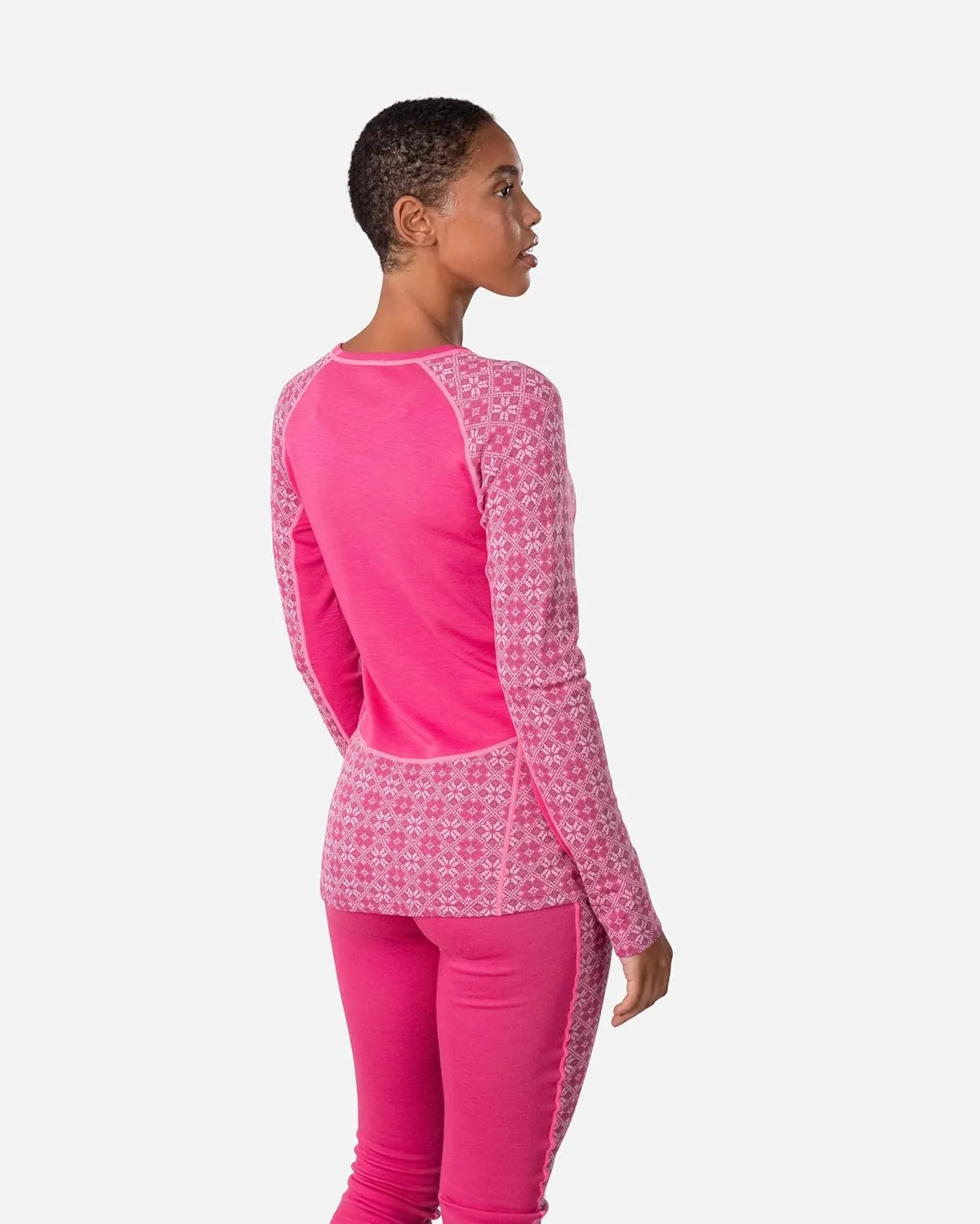 Kari Traa Rose Light Baselayer Women's Base Layer Long Sleeve Top - 100% Merino Wool Fitted Long Sleeve Knit Thermal Shirt