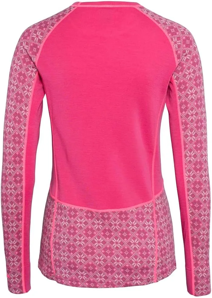Kari Traa Rose Light Baselayer Women's Base Layer Long Sleeve Top - 100% Merino Wool Fitted Long Sleeve Knit Thermal Shirt