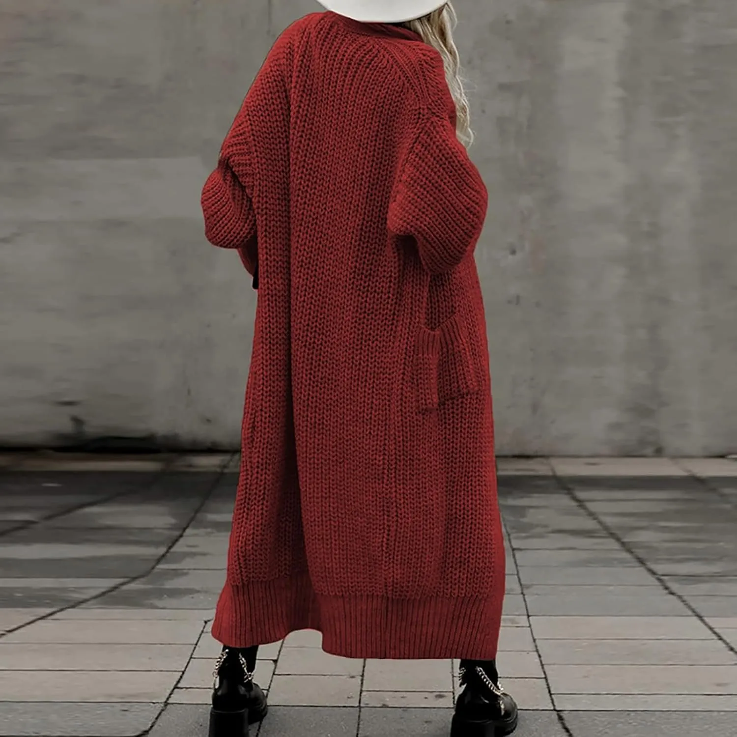 Long Cable Knit Hooded Cardigans for Women 2024 2024 Fall Long Sleeve Sweaters Button Up Cable Knit Sweater Coats