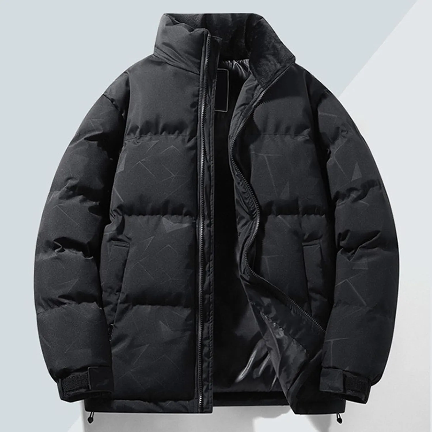 Maiyifu-GJ Men's Winter Puffer Jackets Warm Windproof Down Jacket for Men Thicken Quilted Padded Coat Windbreaker Outerwear