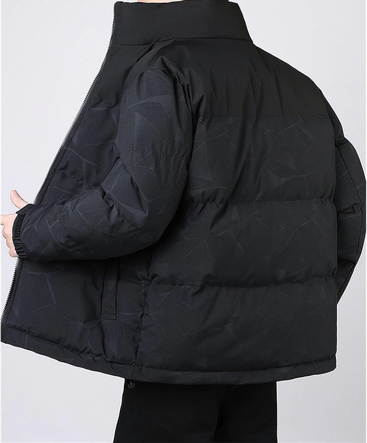 Maiyifu-GJ Men's Winter Puffer Jackets Warm Windproof Down Jacket for Men Thicken Quilted Padded Coat Windbreaker Outerwear