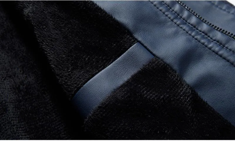 Men's Casual Faux Leather Jacket