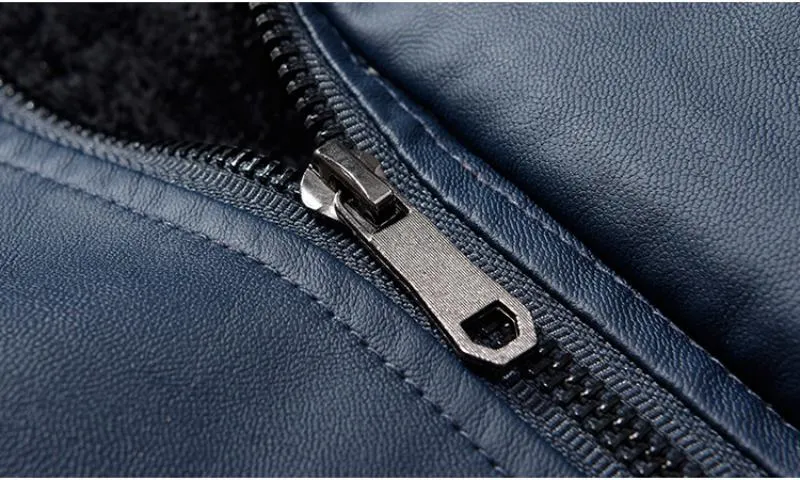 Men's Casual Faux Leather Jacket