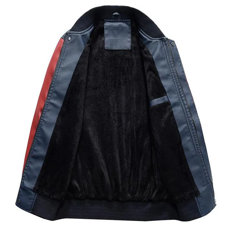 Men's Casual Faux Leather Jacket