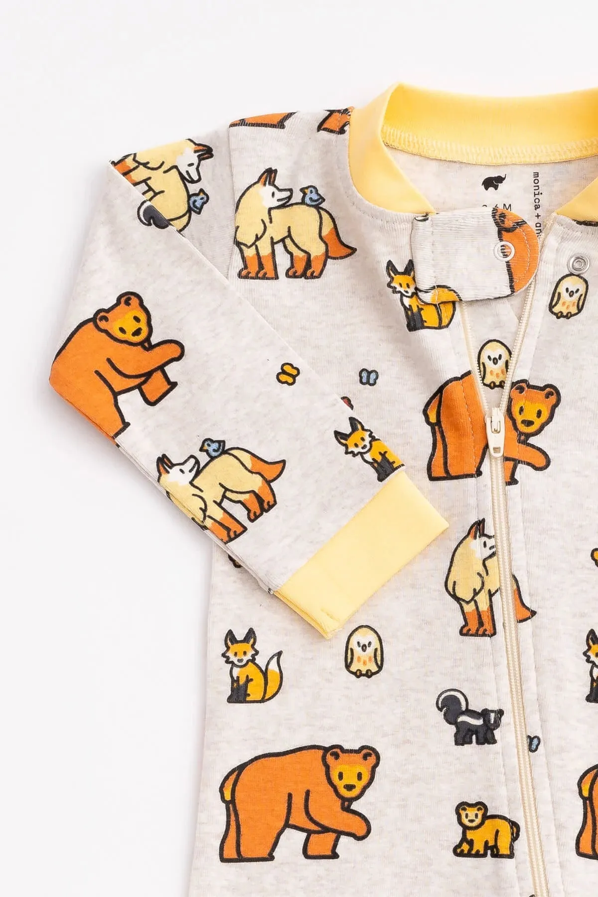 One-Piece Baby Pajamas_Forest Friends