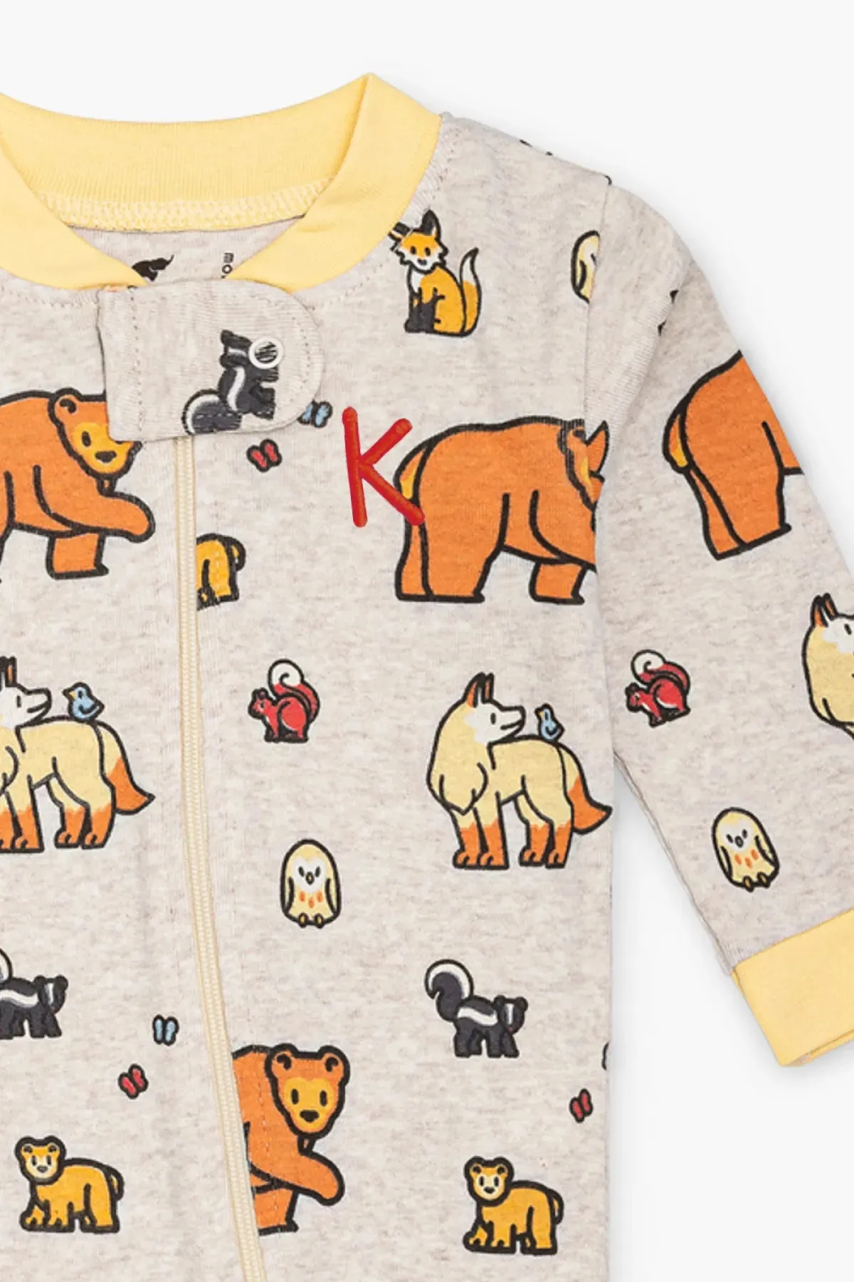 One-Piece Baby Pajamas_Forest Friends