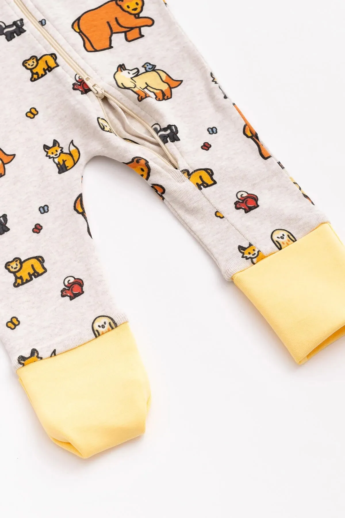One-Piece Baby Pajamas_Forest Friends