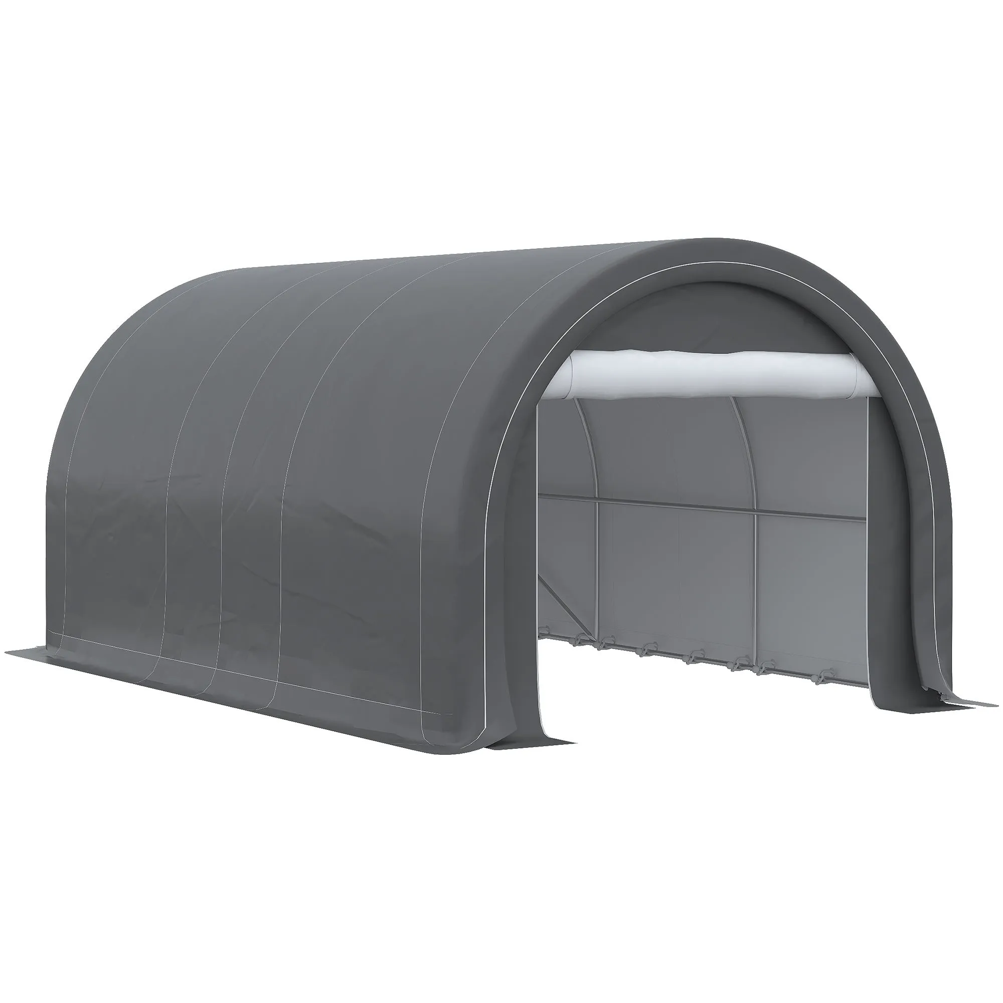 Outsunny 10' x 16' Carport, Heavy Duty Portable Garage Storage