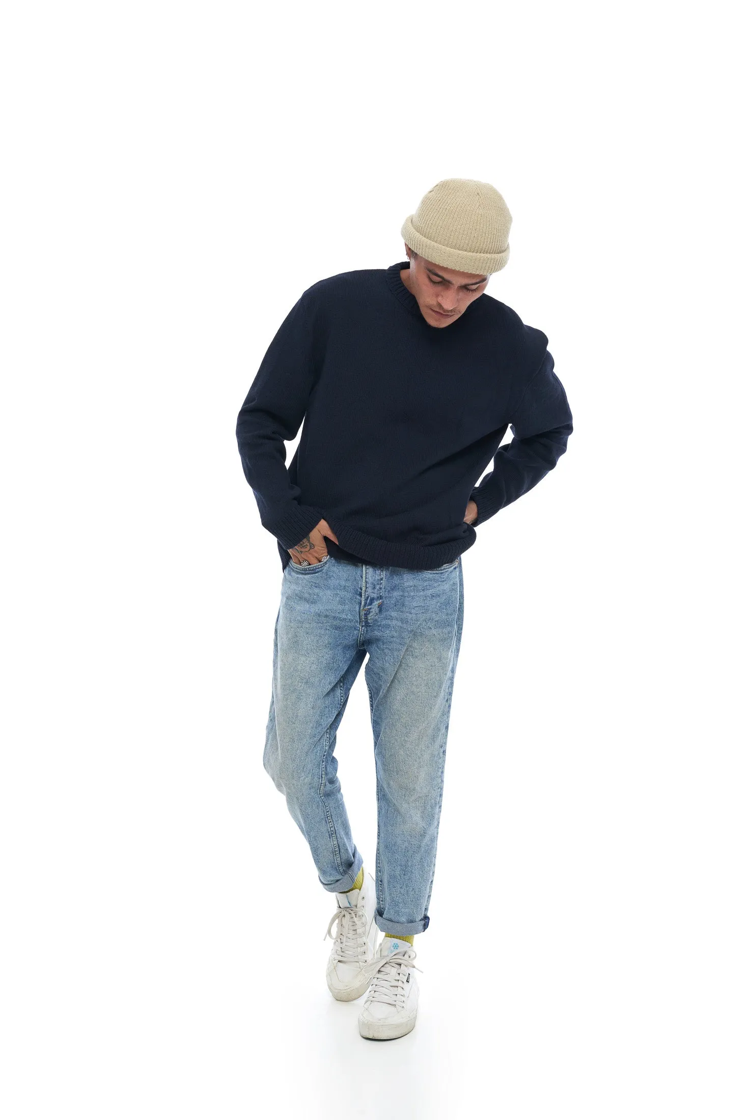 Russell Knit Sweater - Navy