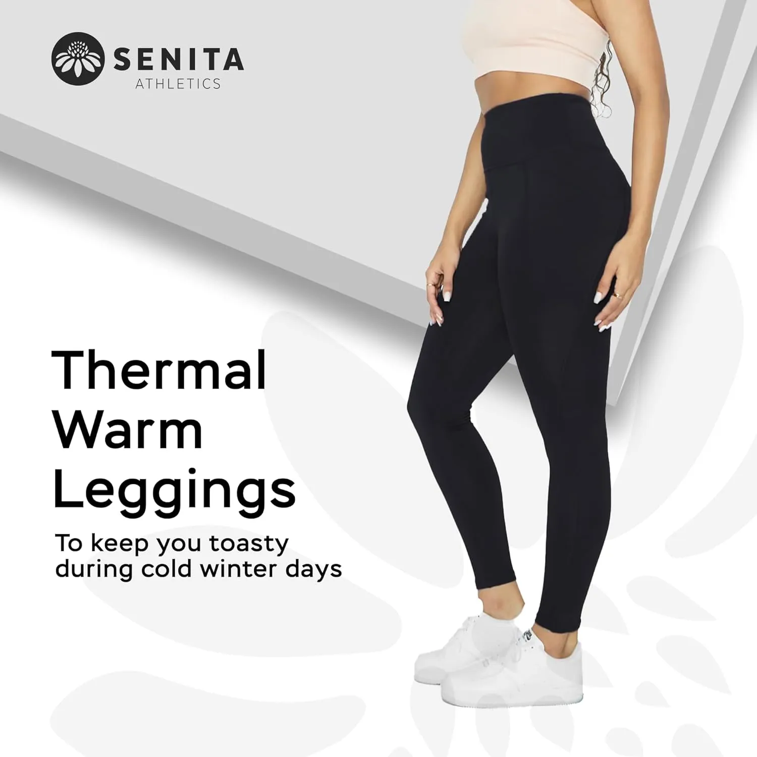 Senita Athletics Warm Thermal Leggings for Women