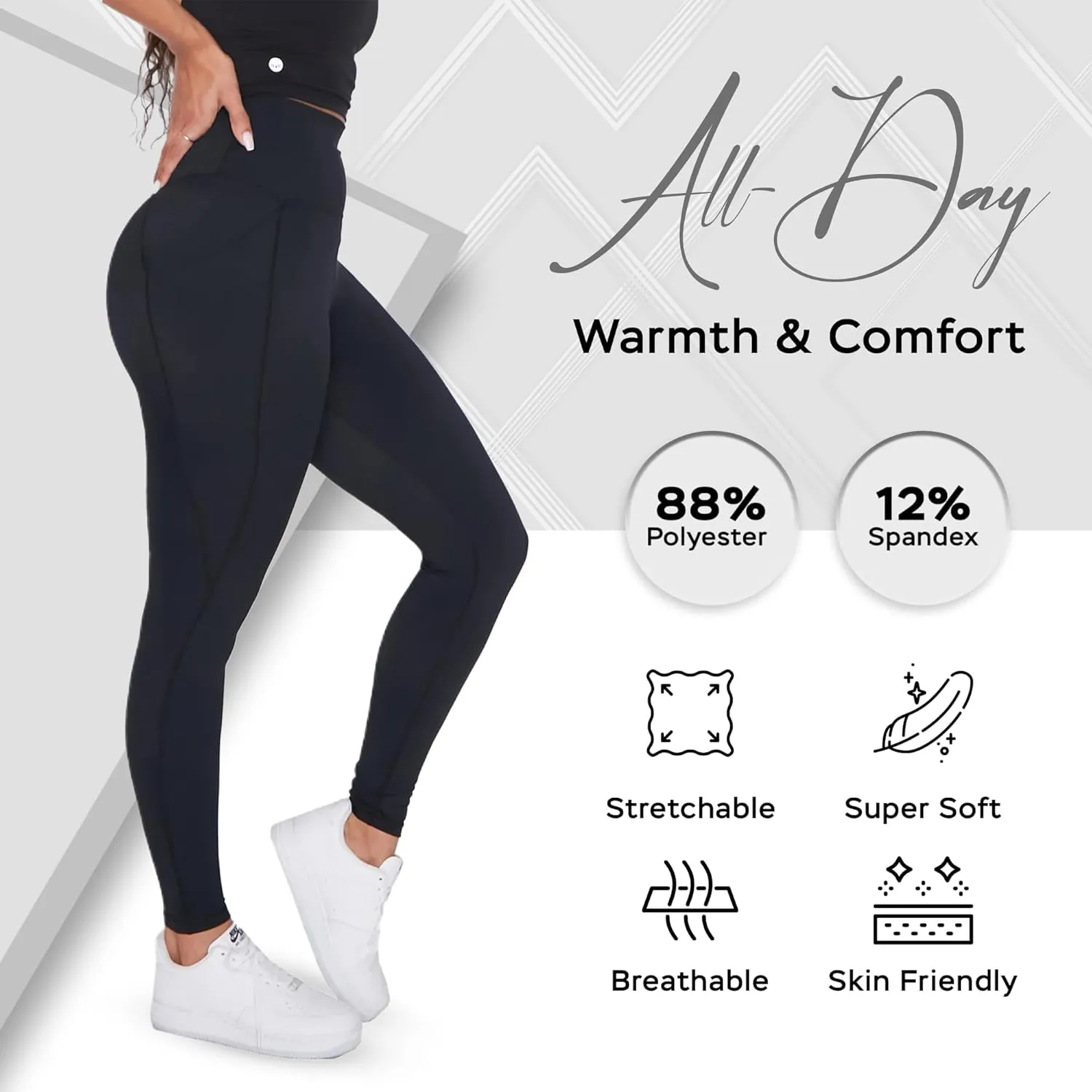Senita Athletics Warm Thermal Leggings for Women