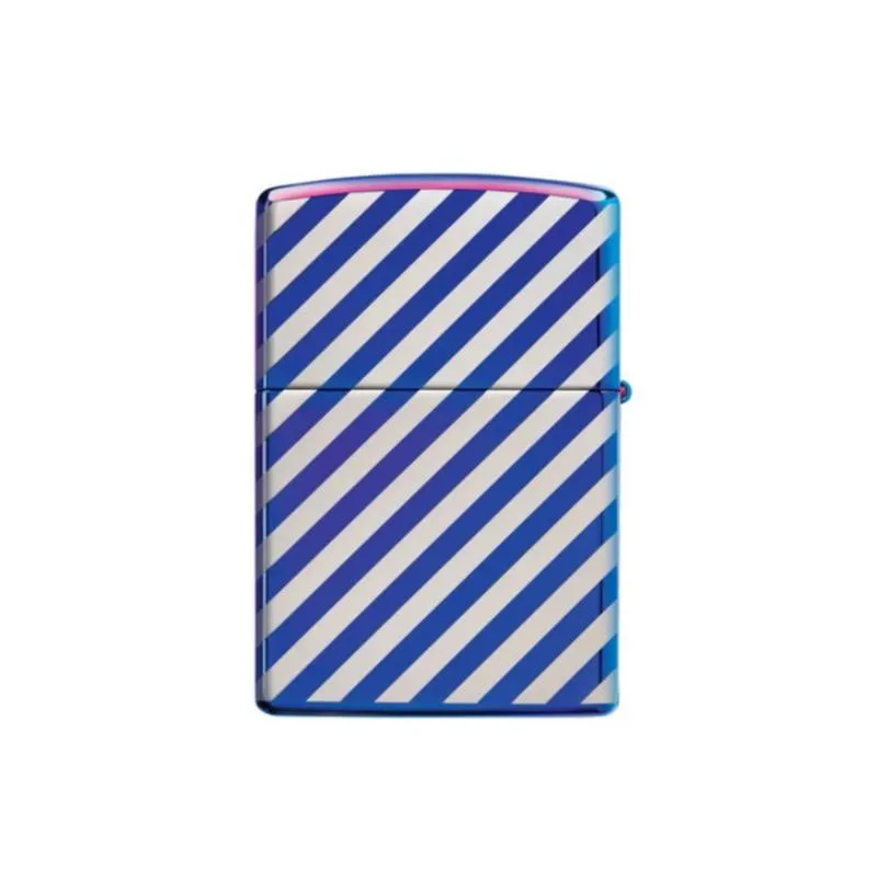 Windproof Lighter Blue Stripes Design - Case of 50