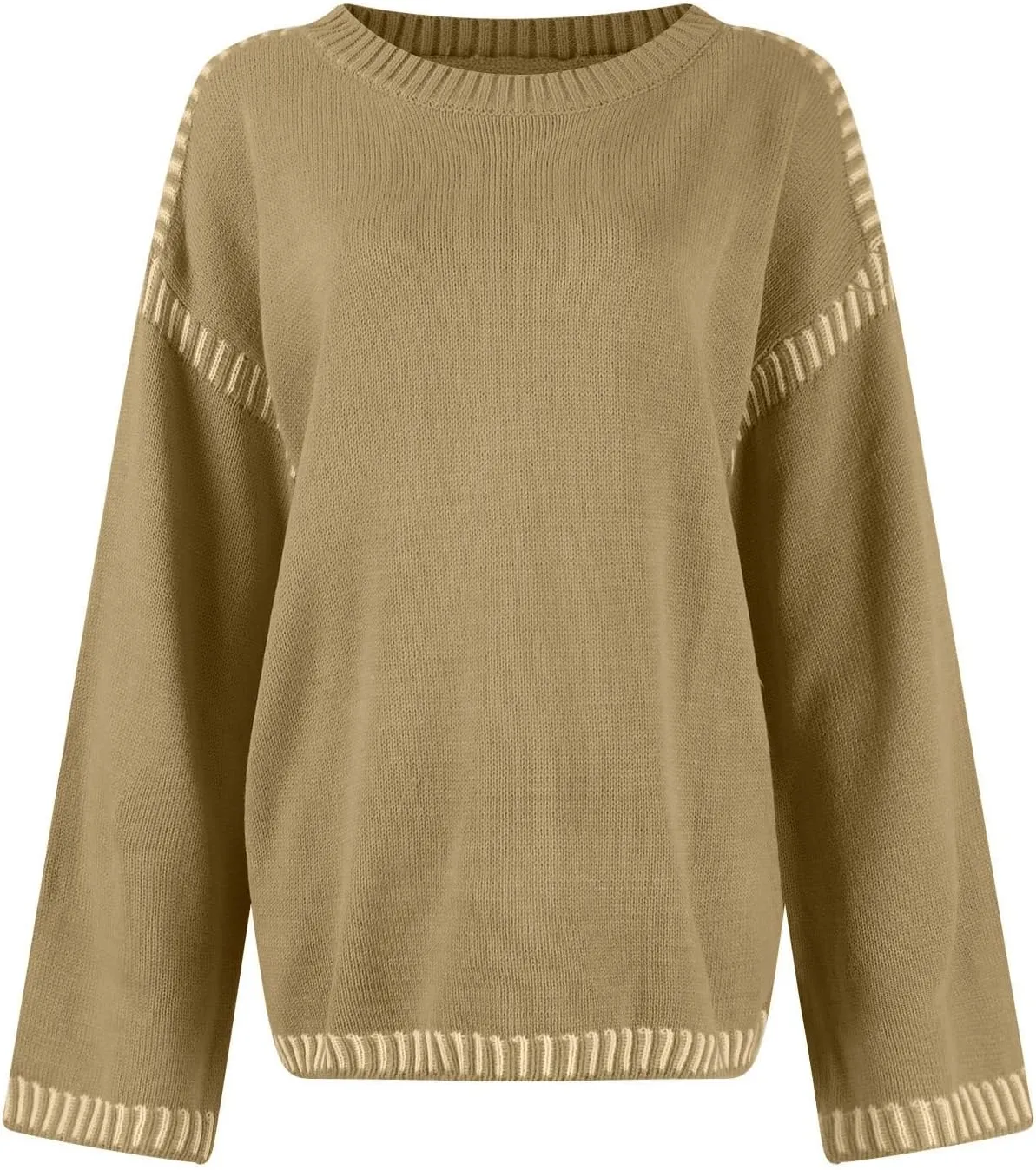 Women Knitted Sweater Chunky Y2k Drop Shoulder Pullover Cute Warm Jumper Crochet Fall Winter Knitted Outfits