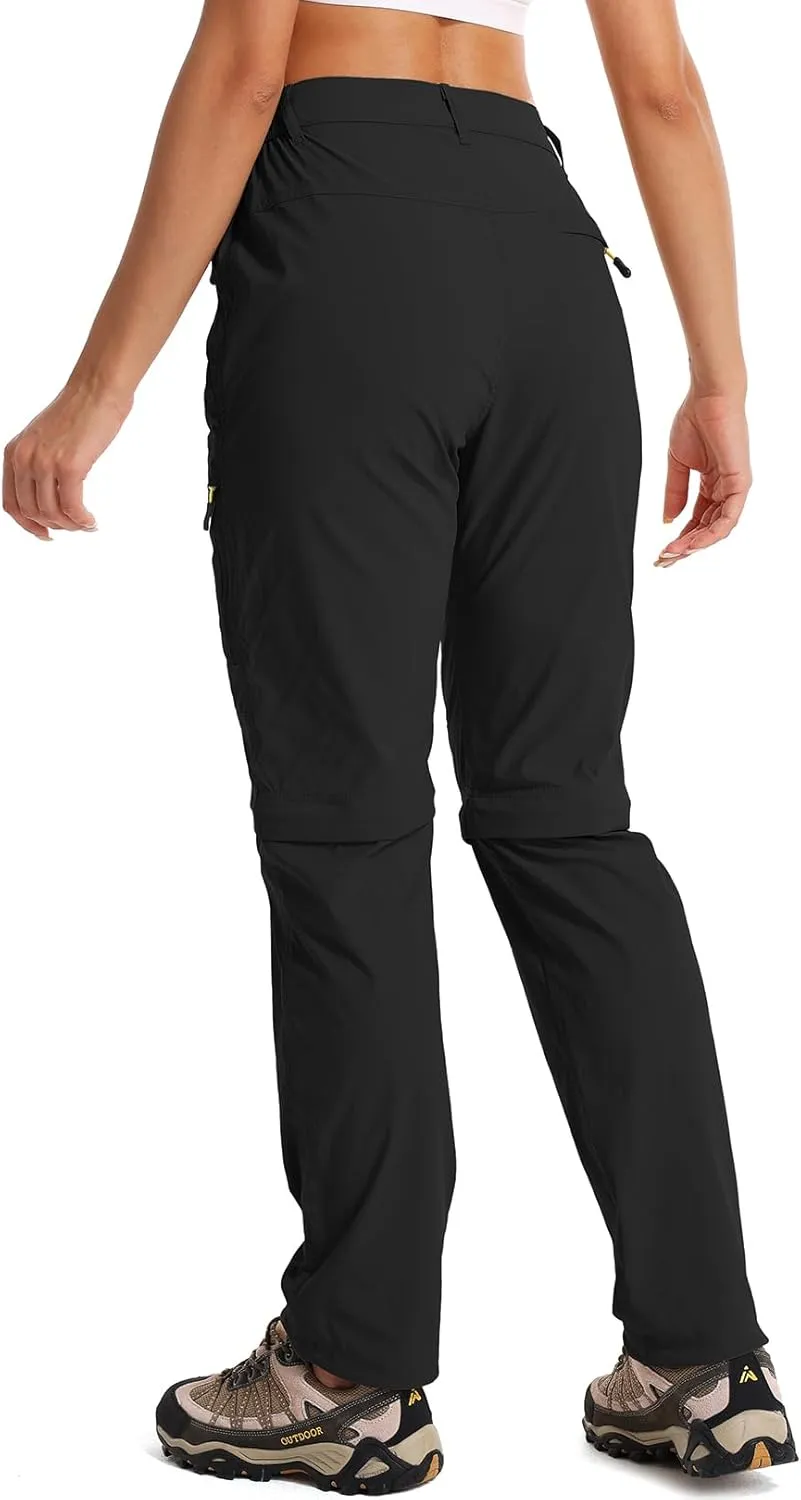 Women's Hiking Pants Convertible Quick Dry Stretch Lightweight Zip-Off Outdoor Fishing Travel Safari Pants