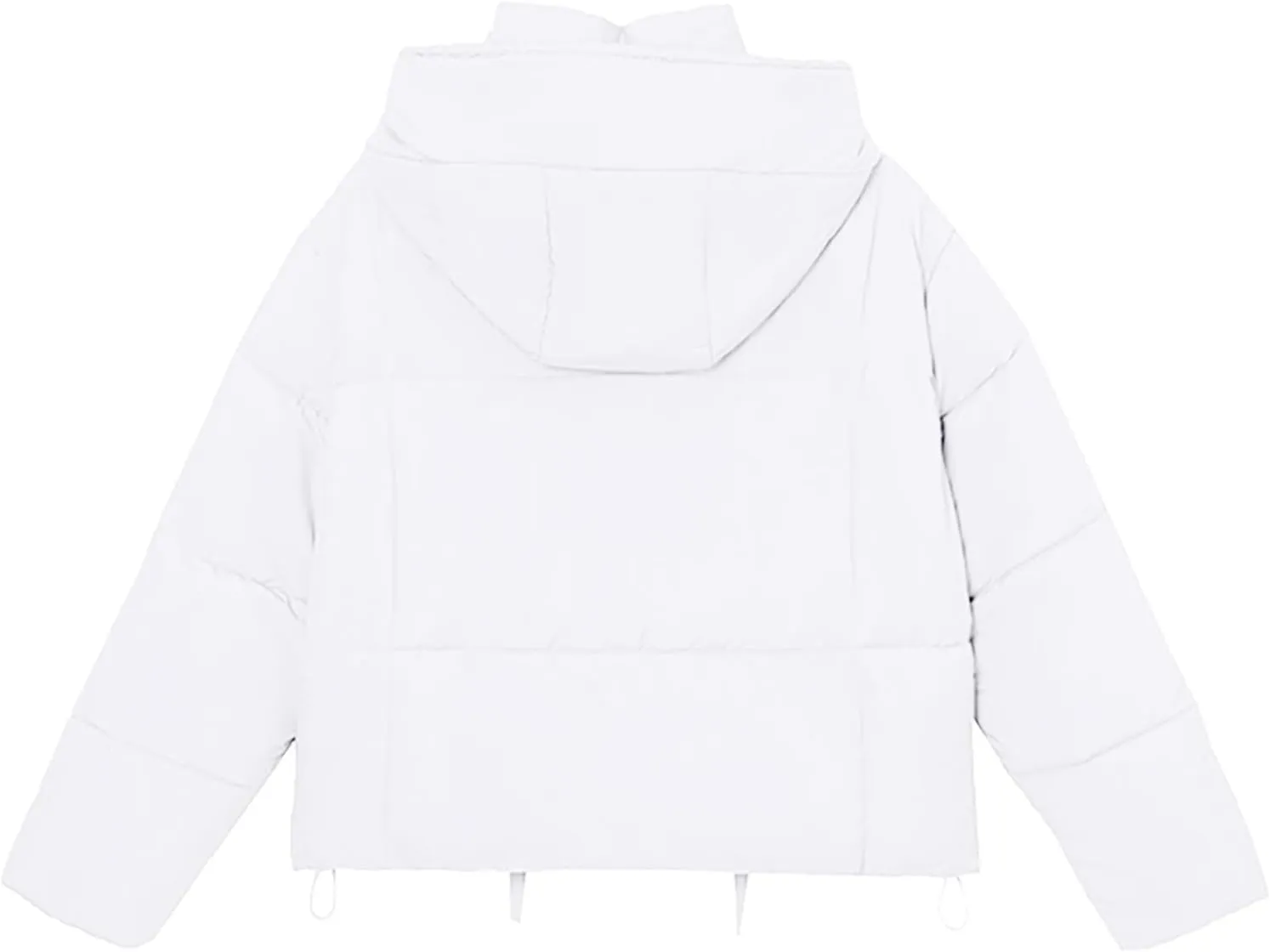 Women’s Winter Baggy Zip Puffer Jackets Short Down Jacket Stand Collar Zip Puffer Jacket Short Padded Down Coats
