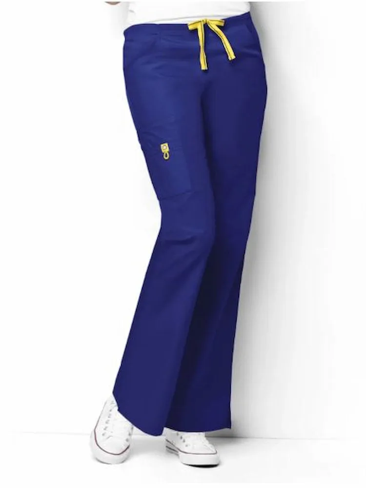 WonderWink Origins Women's Romeo Cargo Scrub Pant | Galaxy Blue