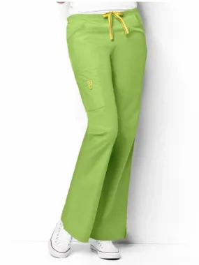 WonderWink Origins Women's Romeo Cargo Scrub Pant | Green Apple