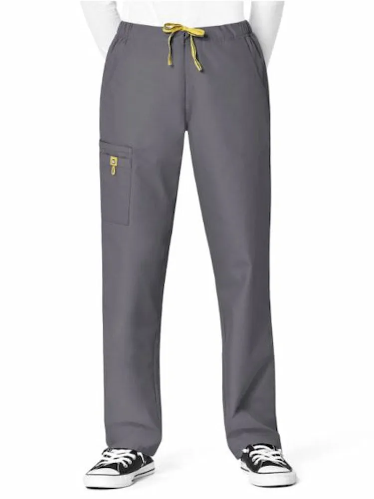 WonderWink Origins Women's Slim Leg Cargo Scrub Pant | Pewter